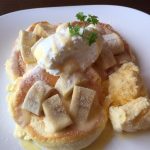 50分待ち、紫陽花珈琲のパンケーキ