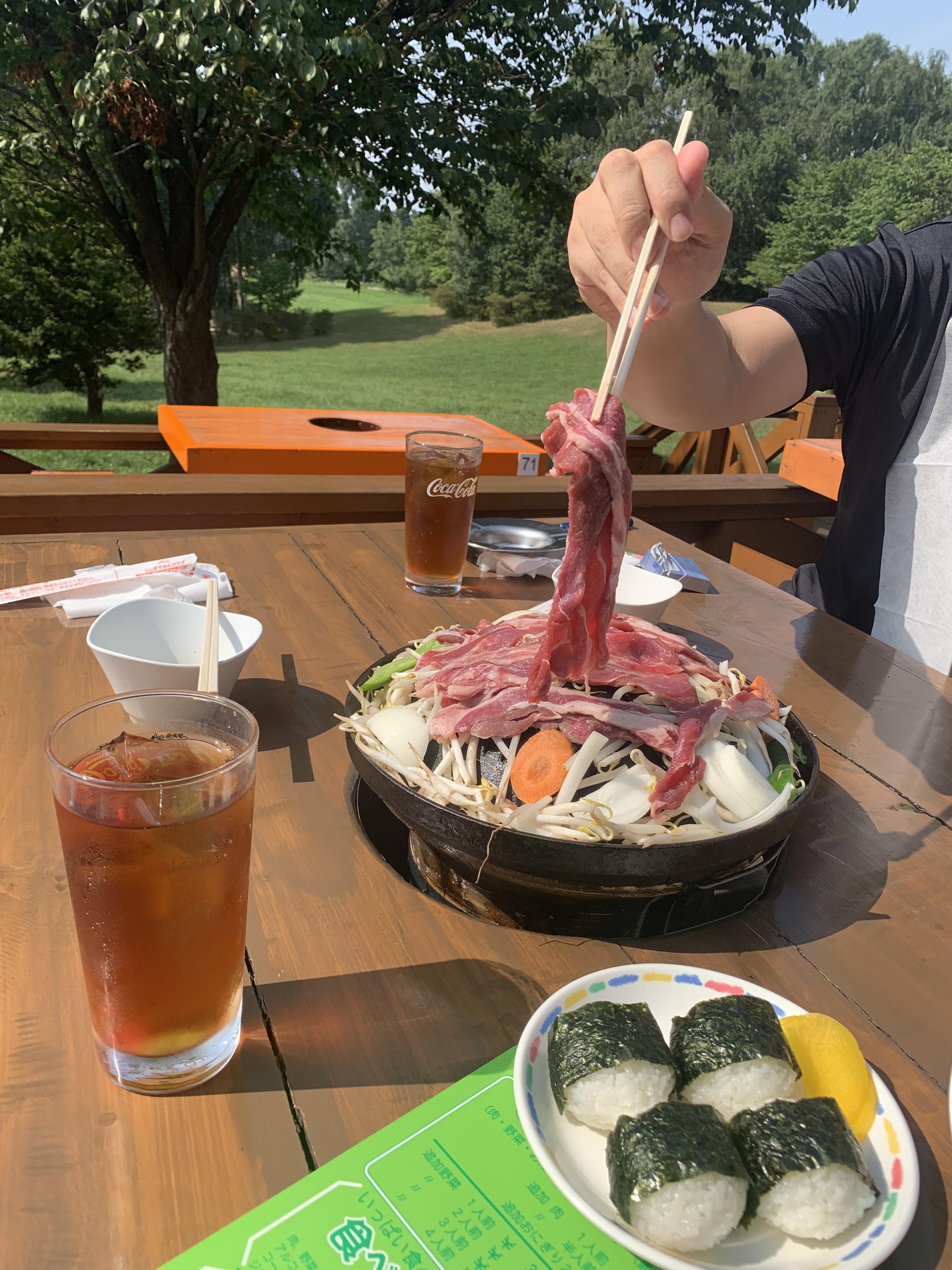 天気の良い日にツキサップじんぎすかん